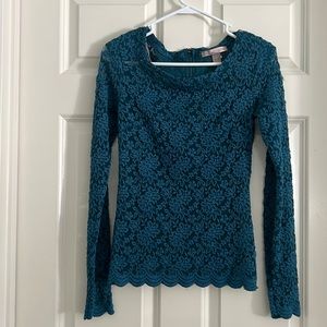 Very beautiful long sleeves lace top blouse